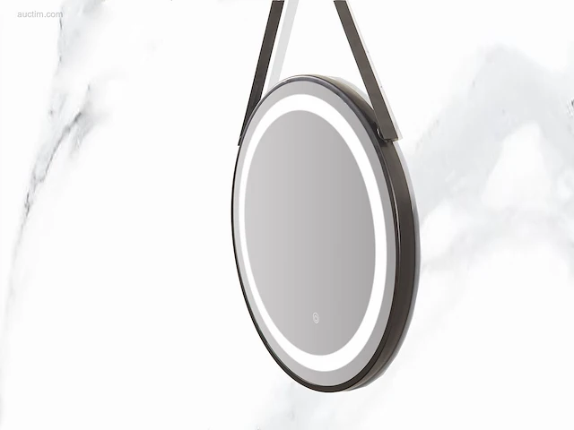 1x meubel - 80cm - led spiegel - mat zwart - afbeelding 5 van  5