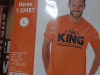 1x oranje heren t-shirt maat l - afbeelding 2 van  3