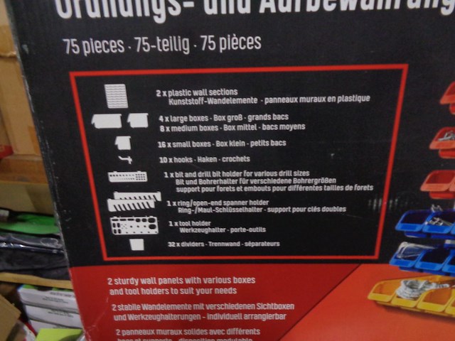 1x parkside 75 delige organizer en storage set - afbeelding 3 van  5
