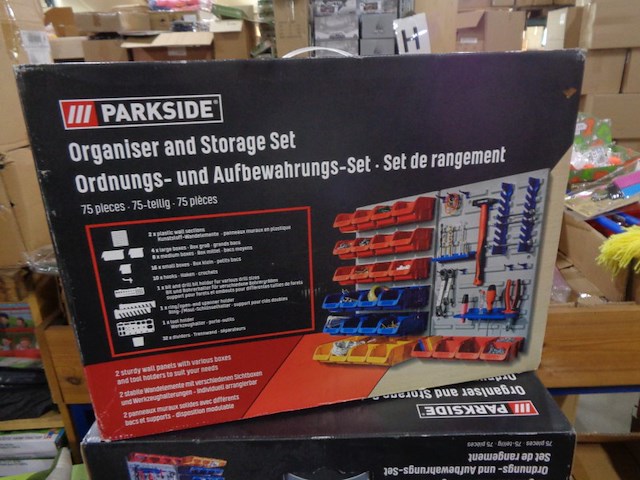 1x parkside 75 delige organizer en storage set - afbeelding 4 van  5