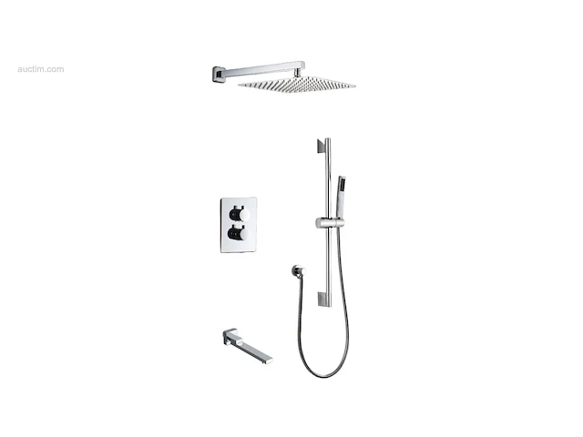1x regendouche - inbouw - mengkraan - chroom -... - afbeelding 1 van  5