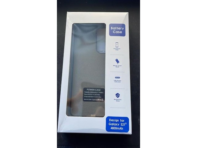 1x samsung galaxy s21 powerbank hoesje - 4800mah - afbeelding 1 van  4