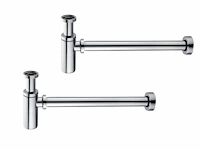 1x sifons - chroom - messing