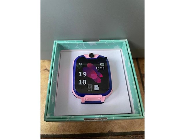 1x smartwatch voor kinderen – locatie – bellen – camera 2g – belfunctie – track - roze met zwart - afbeelding 9 van  11