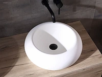 1x solid surface - mat wit - rond - afbeelding 2 van  4