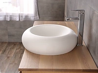 1x solid surface - mat wit - rond - afbeelding 3 van  4