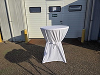 1x statafel rok wit / standing table skirt white - afbeelding 4 van  4