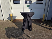 1x statafel rok zwart / standing table skirt black - afbeelding 1 van  3