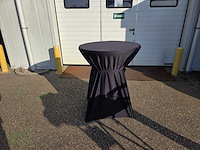 1x statafel rok zwart / standing table skirt black - afbeelding 3 van  3