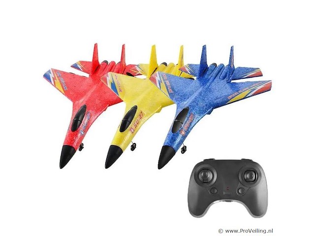 1x su-27 op afstand bestuurbaar vliegtuig, stuntvliegtuig - blauw - afbeelding 1 van  1