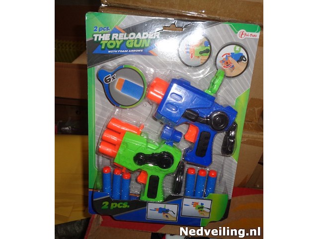 1x the reloader toy gun 2pcs op kaart - afbeelding 2 van  3