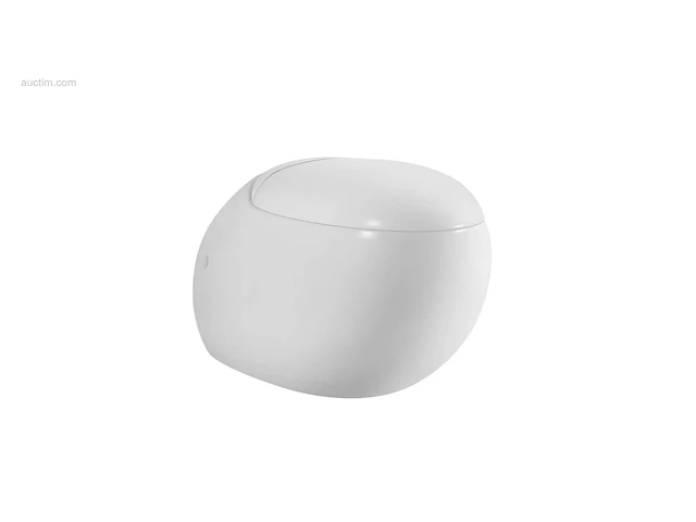 1x toilet - wit - ei - hangend - keramiek -... - afbeelding 1 van  4