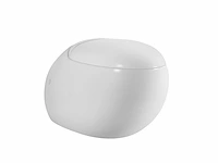 1x toilet - wit - ei - hangend - keramiek -...
