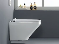 1x toilet - wit - super flush - hangend -... - afbeelding 6 van  10