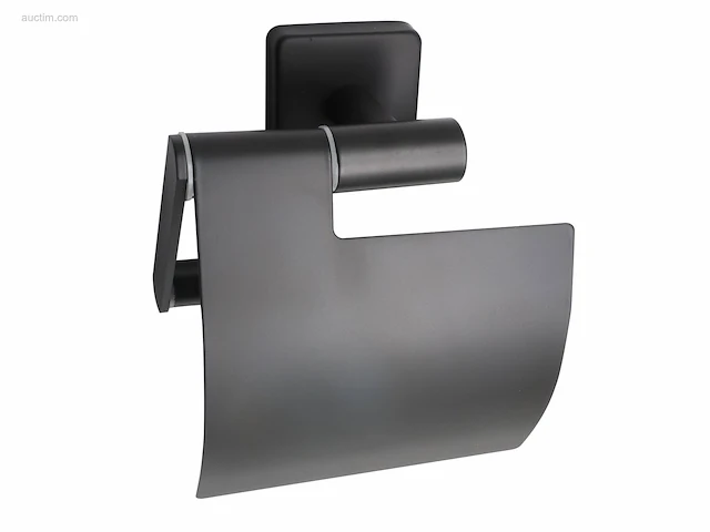 1x toilet accessoire set - 2-delig - mat zwart - afbeelding 2 van  5