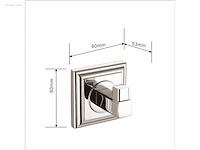 1x toilet accessoire set - 3-delig - chroom - afbeelding 4 van  4