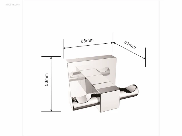 1x toilet accessoire set - 3-delig - chroom - afbeelding 4 van  4