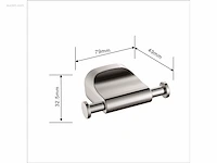 1x toilet accessoire set - 3-delig - chroom - afbeelding 4 van  4