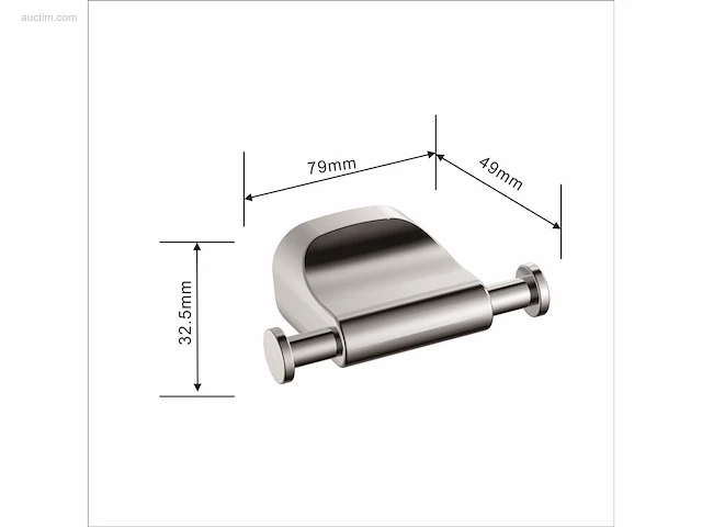 1x toilet accessoire set - 3-delig - chroom - afbeelding 4 van  4