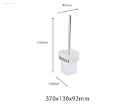 1x toilet accessoire set - 3-delig - geborsteld... - afbeelding 5 van  7