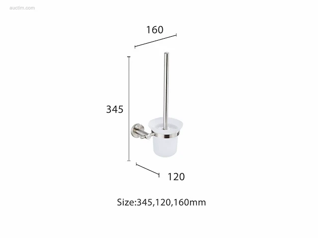 1x toilet accessoire set - 4-delig - geborsteld... - afbeelding 5 van  7