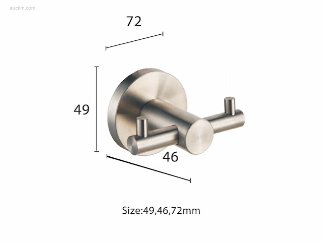 1x toilet accessoire set - 4-delig - geborsteld... - afbeelding 6 van  7