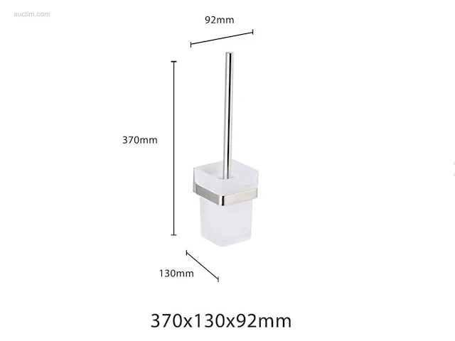 1x toilet accessoire set - 4-delig - geborsteld... - afbeelding 6 van  9