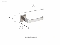 1x toilet accessoire set - 4-delig - geborsteld... - afbeelding 8 van  9