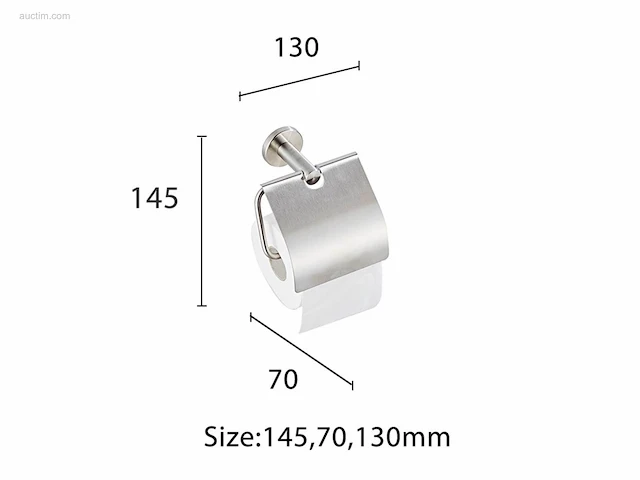 1x toilet accessoire set - 5-delig - geborsteld... - afbeelding 3 van  6