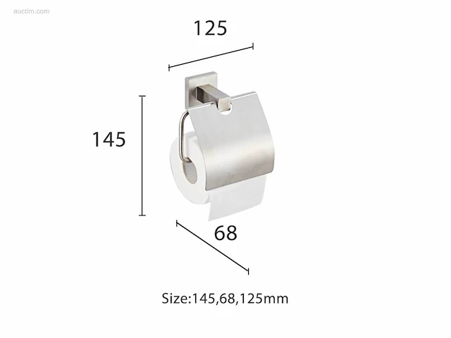1x toilet accessoire set - 5-delig - geborsteld... - afbeelding 4 van  5