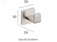1x toilet accessoire set - 5-delig - geborsteld... - afbeelding 6 van  9