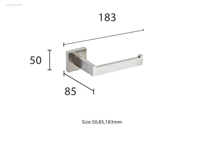1x toilet accessoire set - 5-delig - geborsteld... - afbeelding 7 van  9