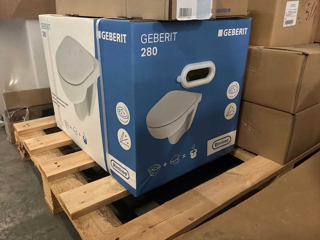 1x toilet geberit en 49x planchetten - afbeelding 9 van  9