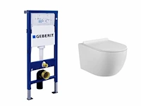 1x toilet + geberit inbouwreservoir - wit -...