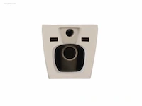 1x toilet + geberit inbouwreservoir - wit - afbeelding 3 van  7