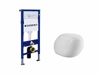 1x toilet + geberit inbouwreservoir - wit