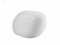1x toilet + geberit inbouwreservoir - wit - afbeelding 2 van  8