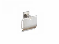 1x toiletrolhouder - geborsteld rvs