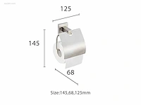 1x toiletrolhouder - geborsteld rvs - afbeelding 2 van  2