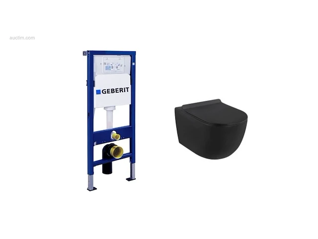 1x toiletset - geberit inbouwreservoir - mat... - afbeelding 1 van  8