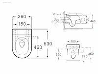 1x toiletset - geberit inbouwreservoir - mat... - afbeelding 8 van  10