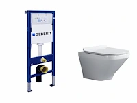 1x toiletset - geberit inbouwreservoir - wit -...
