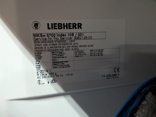 1x vriezer met 2x koel- / vriescombinatie liebherr, indesit, exquisit - afbeelding 7 van  11