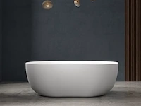 1x vrijstaand bad - mat wit - 170x80x58cm -...