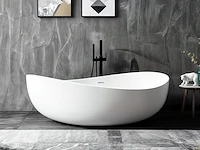 1x vrijstaand bad - mat wit - 180x110x62cm -...