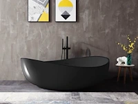 1x vrijstaand bad - mat zwart - 180x110x62cm -...