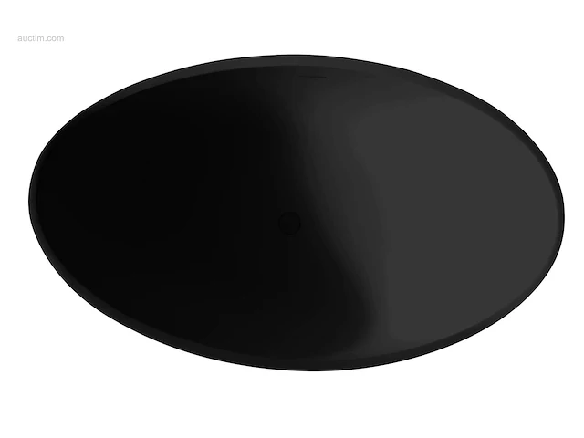 1x vrijstaand bad - mat zwart - 180x110x62cm -... - afbeelding 3 van  4