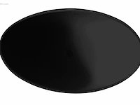 1x vrijstaand bad - mat zwart - 180x110x62cm -... - afbeelding 3 van  4