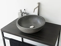 1x waskom - beton - dusk grey - rond