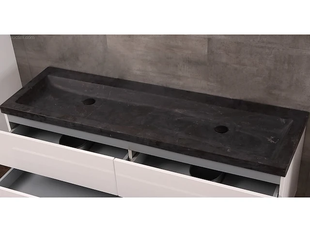 1x wastafel - natuursteen - 160cm - zonder... - afbeelding 1 van  2